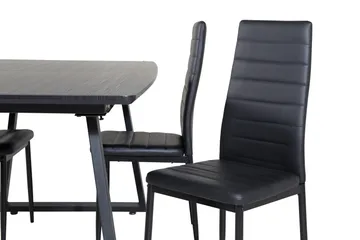 Inca Matgrupp Förlängningsbar 160 cm Rektangulär med 4 Slim stolar - Möbler - Bord & matgrupp - Matgrupp