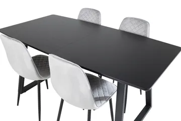 Inca Matgrupp Förlängningsbar 160 cm Rektangulär med 4 Polar stolar - Möbler - Bord & matgrupp - Matgrupp