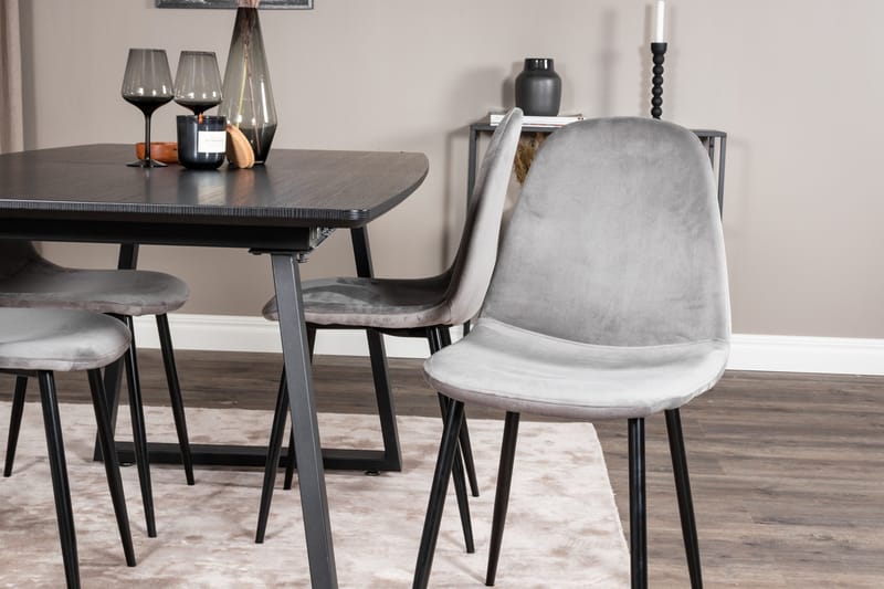 Inca Matgrupp Förlängningsbar 160 cm Rektangulär med 4 Polar stolar - Möbler - Bord & matgrupp - Matgrupp