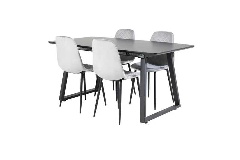 Inca Matgrupp Förlängningsbar 160 cm Rektangulär med 4 Polar stolar - Möbler - Bord & matgrupp - Matgrupp