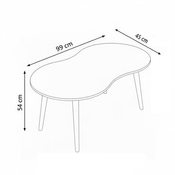 Indumati Soffbord 99 cm - Vit - Möbler - Bord & matgrupp - Soffbord