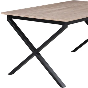Ipswich Matbord 160x90 cm - Ek och svart - Möbler - Bord & matgrupp - Matbord & köksbord