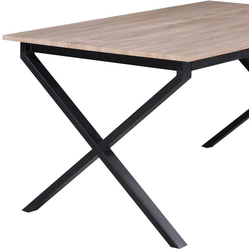 Ipswich Matbord 160x90 cm - Ek och svart - Möbler - Bord & matgrupp - Matbord & köksbord