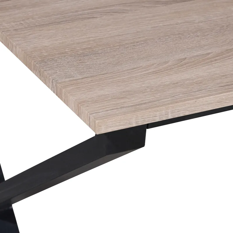 Ipswich Matbord 160x90 cm - Ek och svart - Möbler - Bord & matgrupp - Matbord & köksbord