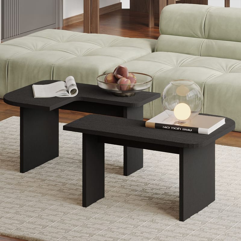 Iris Soffbordsset 90x35x45 cm - Svart - Möbler - Bord & matgrupp - Soffbord