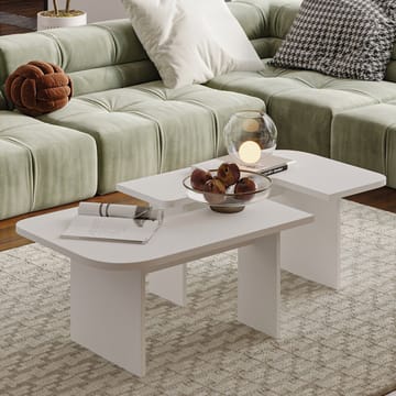 Iris Soffbordsset 90x35x45 cm - Vit - Möbler - Bord & matgrupp - Soffbord