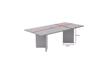 Isami Soffbord 119 cm - Vit - Möbler - Bord & matgrupp - Soffbord