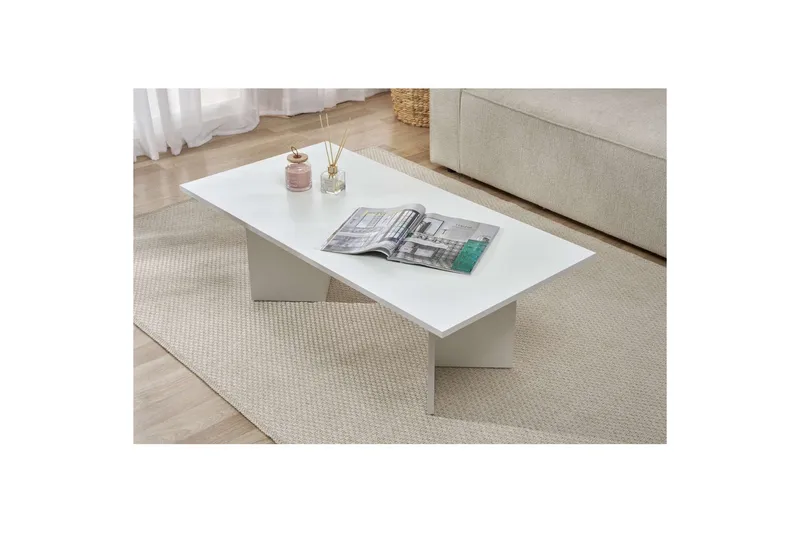 Isami Soffbord 119 cm - Vit - Möbler - Bord & matgrupp - Soffbord