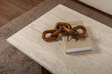 Isami Soffbord 119x40x60 cm - Travertin, Venezia-valnöt - Möbler - Bord & matgrupp - Soffbord