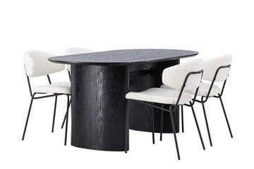 Isolde Matbord 180x90 cm med 4 Chico Matstol - Möbler - Bord & matgrupp - Matgrupp