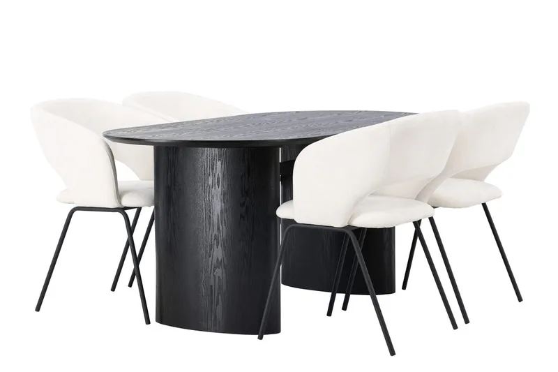 Isolde Matbord 180x90 cm med 4 Day Matstol - Möbler - Bord & matgrupp - Matgrupp