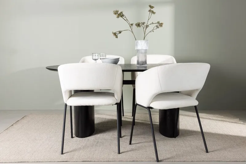 Isolde Matbord 180x90 cm med 4 Day Matstol