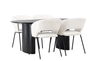 Isolde Matbord 180x90 cm med 4 Day Matstol - Möbler - Bord & matgrupp - Matgrupp