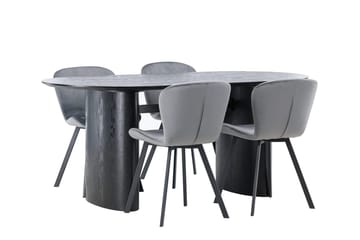 Isolde Matbord 180x90 cm med 4 Lilja Matstol - Möbler - Bord & matgrupp - Matgrupp