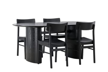 Isolde Matbord 180x90 cm med 4 Montros Matstol - Möbler - Bord & matgrupp - Matgrupp