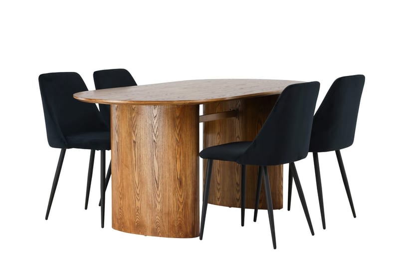 Isolde Matbord 180x90 cm med 4 Night Matstol - Möbler - Bord & matgrupp - Matgrupp