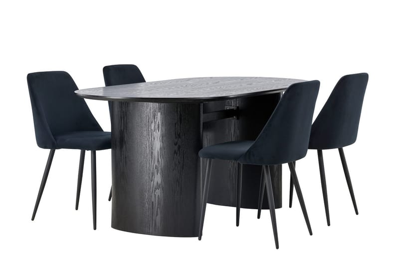 Isolde Matbord 180x90 cm med 4 Night Matstol - Möbler - Bord & matgrupp - Matgrupp
