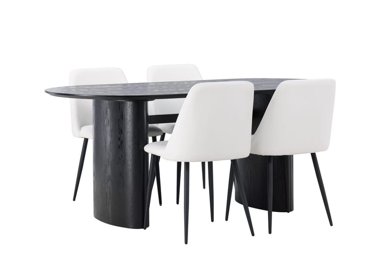 Isolde Matbord 180x90 cm med 4 Night Matstol - Möbler - Bord & matgrupp - Matgrupp
