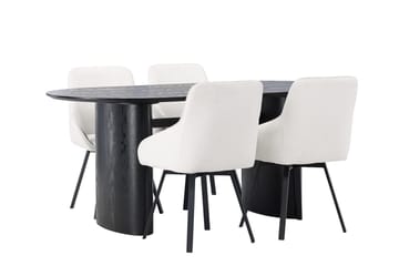 Isolde Matbord 180x90 cm med 4 Rosie Matstol - Möbler - Bord & matgrupp - Matgrupp