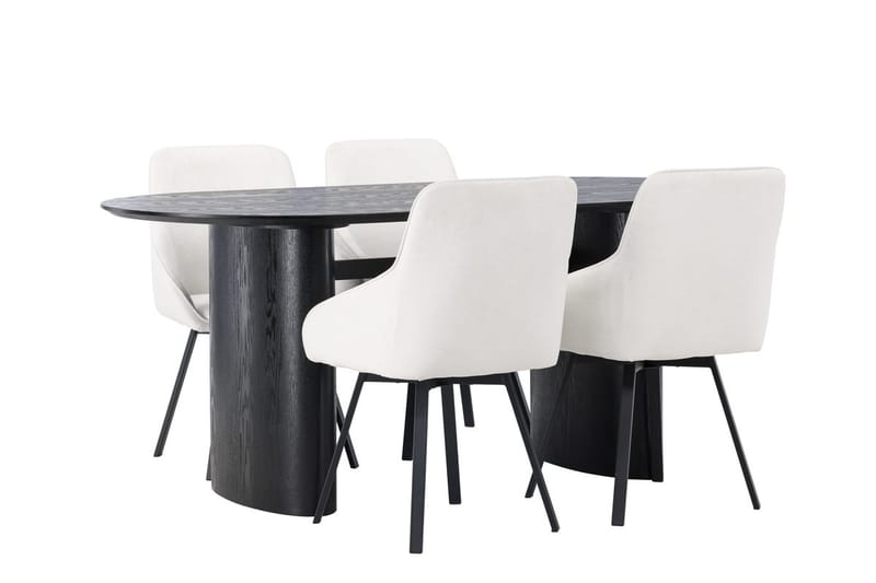 Isolde Matbord 180x90 cm med 4 Rosie Matstol - Möbler - Bord & matgrupp - Matgrupp
