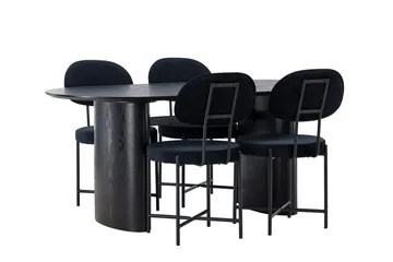 Isolde Matbord 180x90 cm med 4 Stella Matstol - Möbler - Bord & matgrupp - Matgrupp