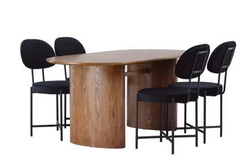 Isolde Matbord 180x90 cm med 4 Stella Matstol - Möbler - Bord & matgrupp - Matgrupp