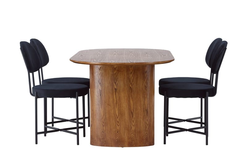 Isolde Matbord 180x90 cm med 4 Stella Matstol - Möbler - Bord & matgrupp - Matgrupp