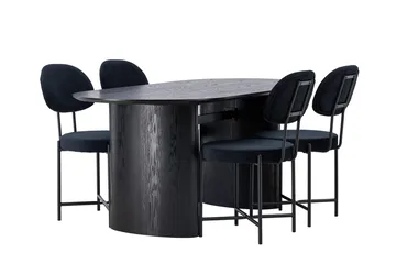 Isolde Matbord 180x90 cm med 4 Stella Matstol - Möbler - Bord & matgrupp - Matgrupp