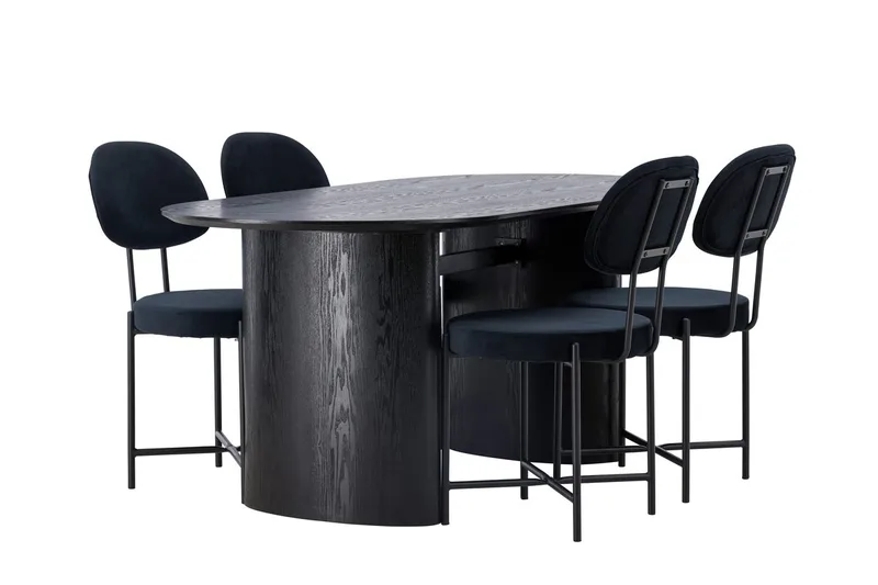 Isolde Matbord 180x90 cm med 4 Stella Matstol - Möbler - Bord & matgrupp - Matgrupp