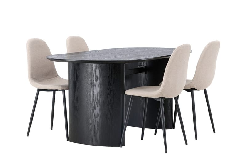 Isolde Matbord 180x90 cm med 4 Polar Matstol - Möbler - Bord & matgrupp - Matgrupp