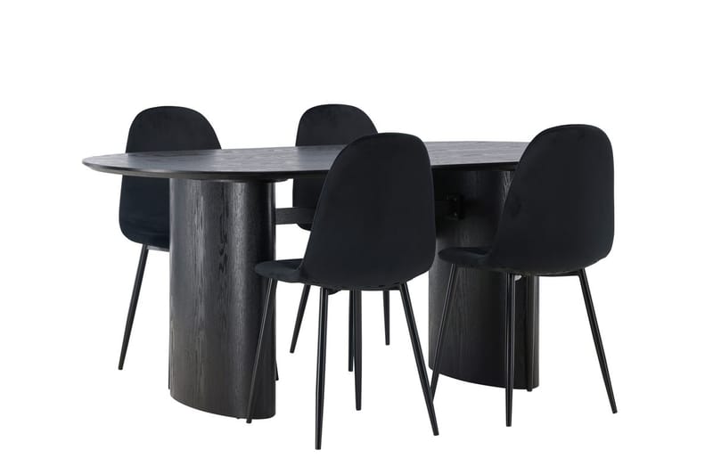 Isolde Matbord 180x90 cm med 4 Polar Köksstol - Möbler - Bord & matgrupp - Matgrupp