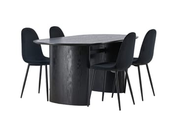 Isolde Matbord 180x90 cm med 4 Polar Köksstol - Möbler - Bord & matgrupp - Matgrupp