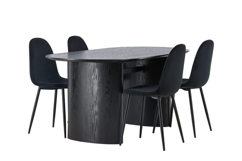 Isolde Matbord 180x90 cm med 4 Polar Köksstol - Möbler - Bord & matgrupp - Matgrupp