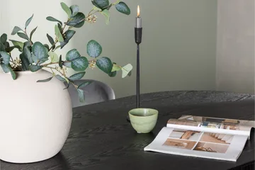 Isolde Matgrupp 180 cm Oval med 4 Lilja stolar - Svart - Möbler - Bord & matgrupp - Matgrupp