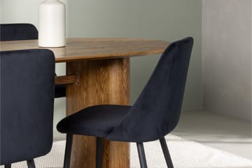 Isolde Matgrupp 180 cm Oval med 4 Night Stolar - Natur - Möbler - Bord & matgrupp - Matgrupp