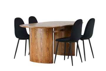 Isolde Matgrupp 180 cm Oval med 4 Polar Stolar - Möbler - Bord & matgrupp - Matgrupp