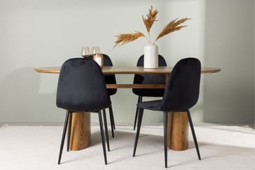 Isolde Matgrupp 180 cm Oval med 4 Polar Stolar - Möbler - Bord & matgrupp - Matgrupp