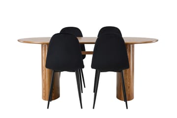 Isolde Matgrupp 180 cm Oval med 4 Polar Stolar - Möbler - Bord & matgrupp - Matgrupp