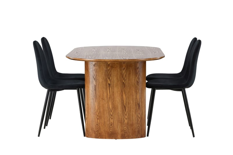 Isolde Matgrupp 180 cm Oval med 4 Polar Stolar - Möbler - Bord & matgrupp - Matgrupp