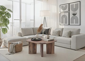 Ivoano Soffbord 60 cm Lantlig stil - Varm mörkbrun - Möbler - Bord & matgrupp - Soffbord