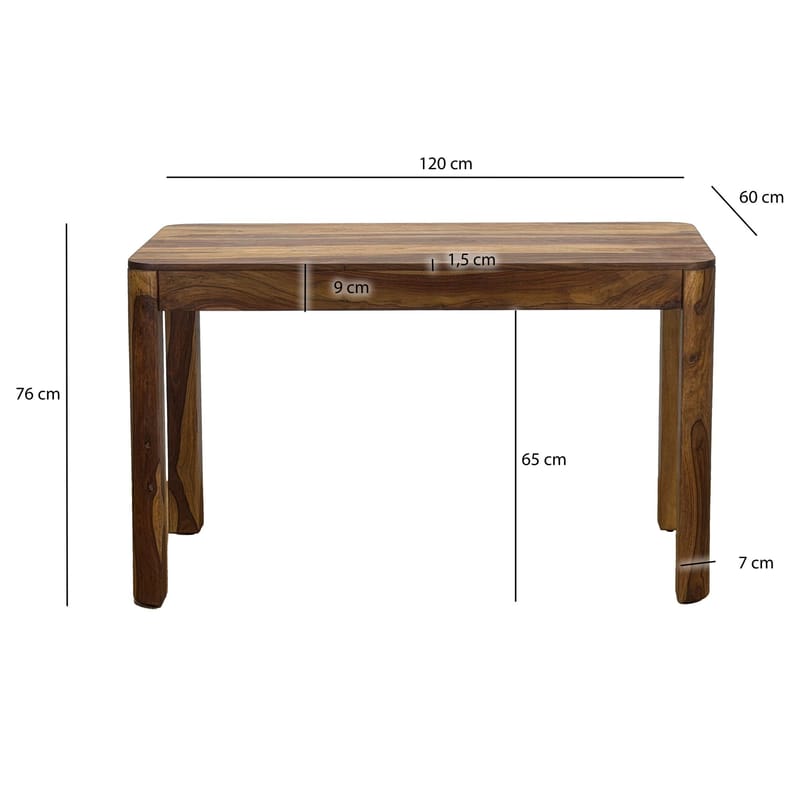 Ivoela Matbord 120 cm - Varmbrun - Möbler - Bord & matgrupp - Matbord & köksbord