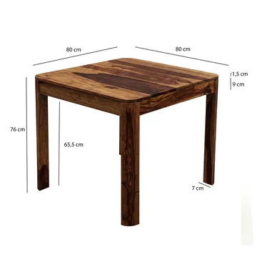 Ivoela Matbord 80 cm - Varm mörkbrun - Möbler - Bord & matgrupp - Matbord & köksbord