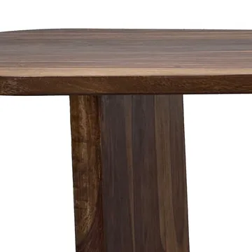 Ivoeri Soffbord 120 cm Oval Lantlig stil - Varm mörkbrun - Möbler - Bord & matgrupp - Soffbord