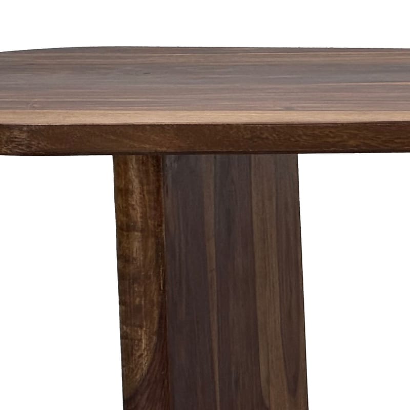 Ivoeri Soffbord 120 cm Oval Lantlig stil - Varm mörkbrun - Möbler - Bord & matgrupp - Soffbord