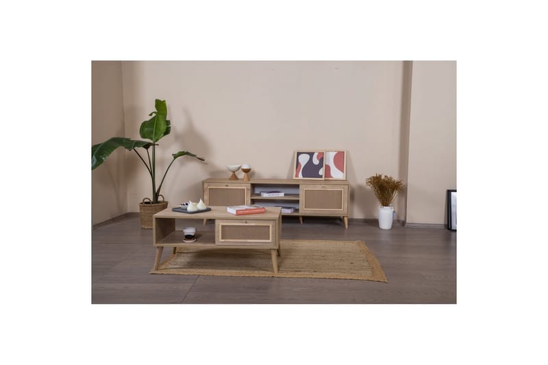 Jatinder Soffbord 55 cm - Mediumfärgat trä - Möbler - Bord & matgrupp - Soffbord