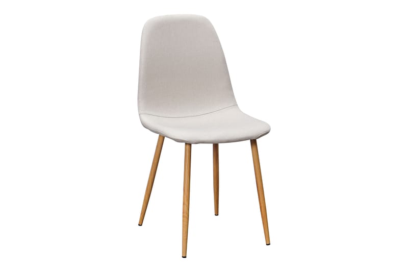 Jaunita Matbord Förlängningsbart med illäggsskiva +  6 st Naira stol beige med ek ben - Brun/Beige - Möbler - Bord & matgrupp - Matgrupp