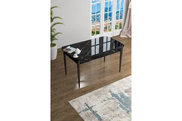 Javren Matbord 114 cm Rektangulär - Svart Marmor/Svart - Möbler - Bord & matgrupp - Matbord & köksbord