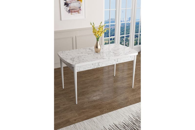 Javren Matbord 114 cm Rektangulär - Vit - Möbler - Bord & matgrupp - Matbord & köksbord
