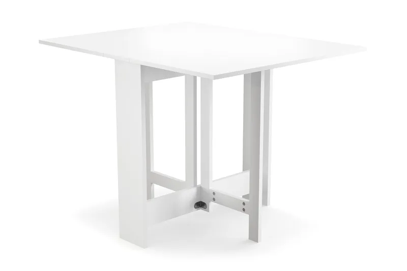 Jeba Rektangulärt Matbord med klaffar 80 cm med plats för 4 personer, Vit