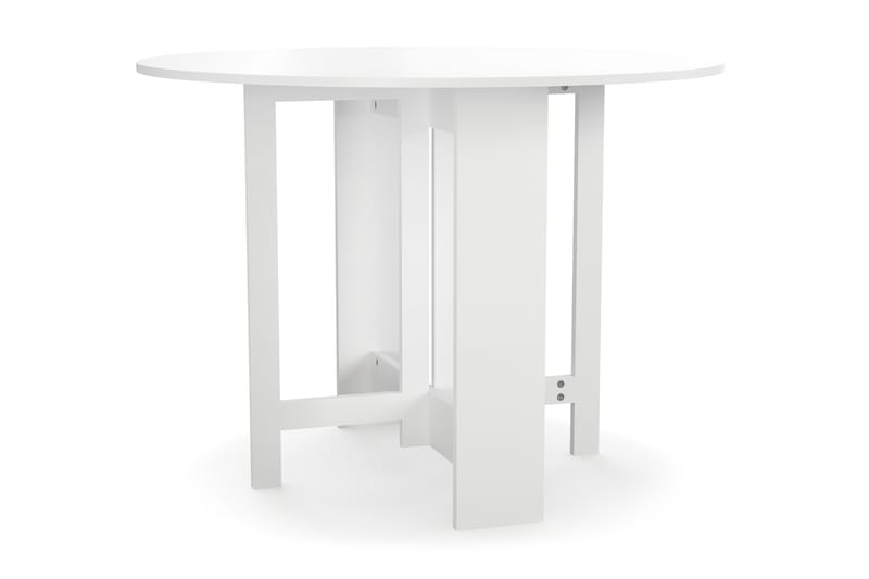 Jeba Runt Matbord med klaffar 100 cm med plats för 4 personer - Vit - Möbler - Bord & matgrupp - Matbord & köksbord
